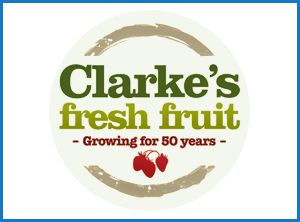 Clarkes Fresh Fruit Logo Clarkes Fresh Fruit Logo