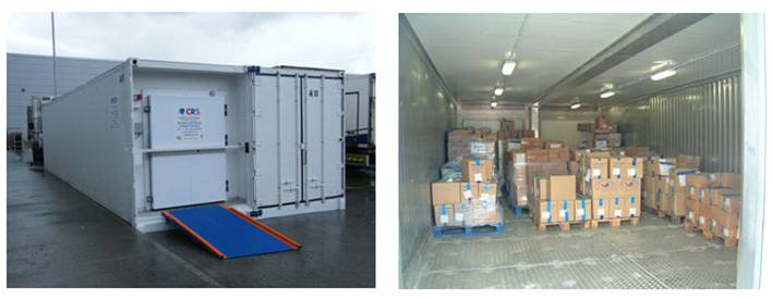  refrigerated containers